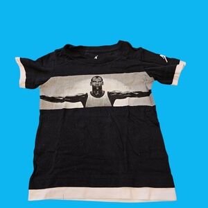 RARE Nike Air Jordan Wingspan T-Shirt Jordan Tee Black White Kid's Size 4T NEW